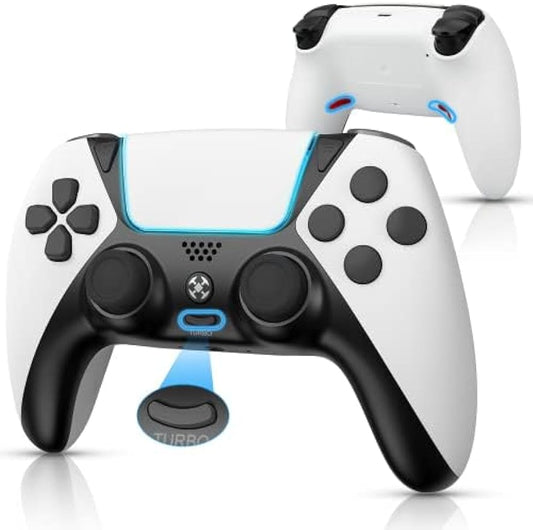 UGAME Control for PS4 Controller, Game Remote for Elite PS4 Controller with Turbo, Steam Gamepad Work with Playstation 4 Controller with Back Paddle, Scuf Controllers for PS4/Pro/PC/IOS/Android Gamer