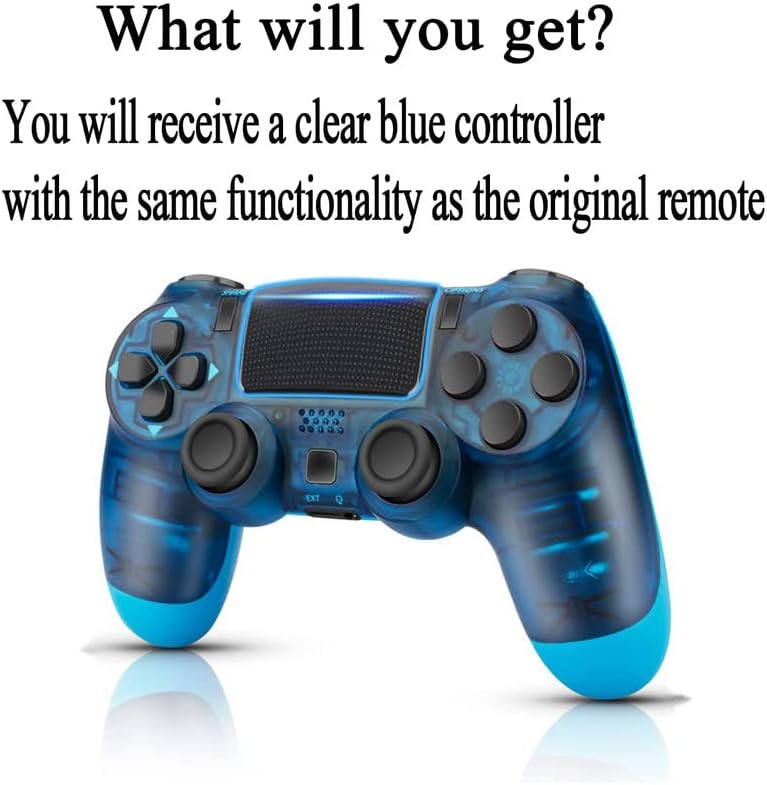 Wireless Controller for PS4 Controller, Replacement for Playstation 4 Controller,Dual Vibration Pa4 Game Gamepad Joystick Remote Controller for PS4/Slim/Pro/PC with Motion Control,Yellow