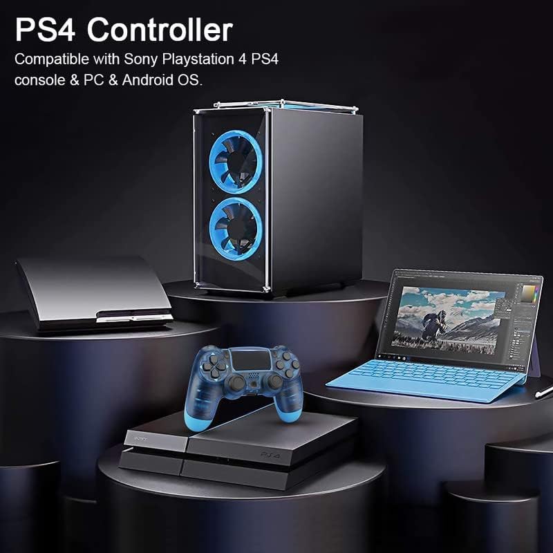 Wireless Controller for PS4 Controller, Replacement for Playstation 4 Controller,Dual Vibration Pa4 Game Gamepad Joystick Remote Controller for PS4/Slim/Pro/PC with Motion Control,Yellow