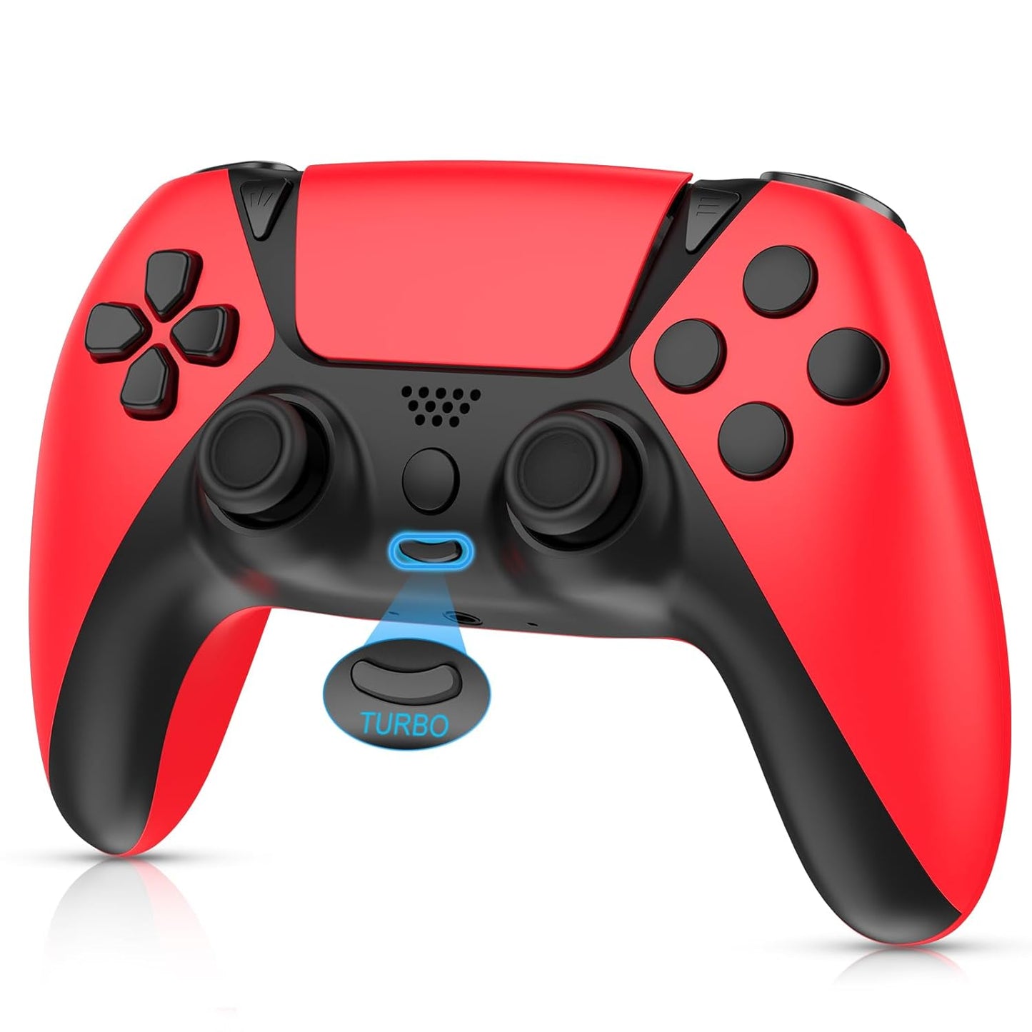 Wireless Controller Ymir Controller with Turbo/Back Paddles/Upgraded Joystick, Replacement Gamepad for Slim/PC/Steam/iOS/MAC - Red