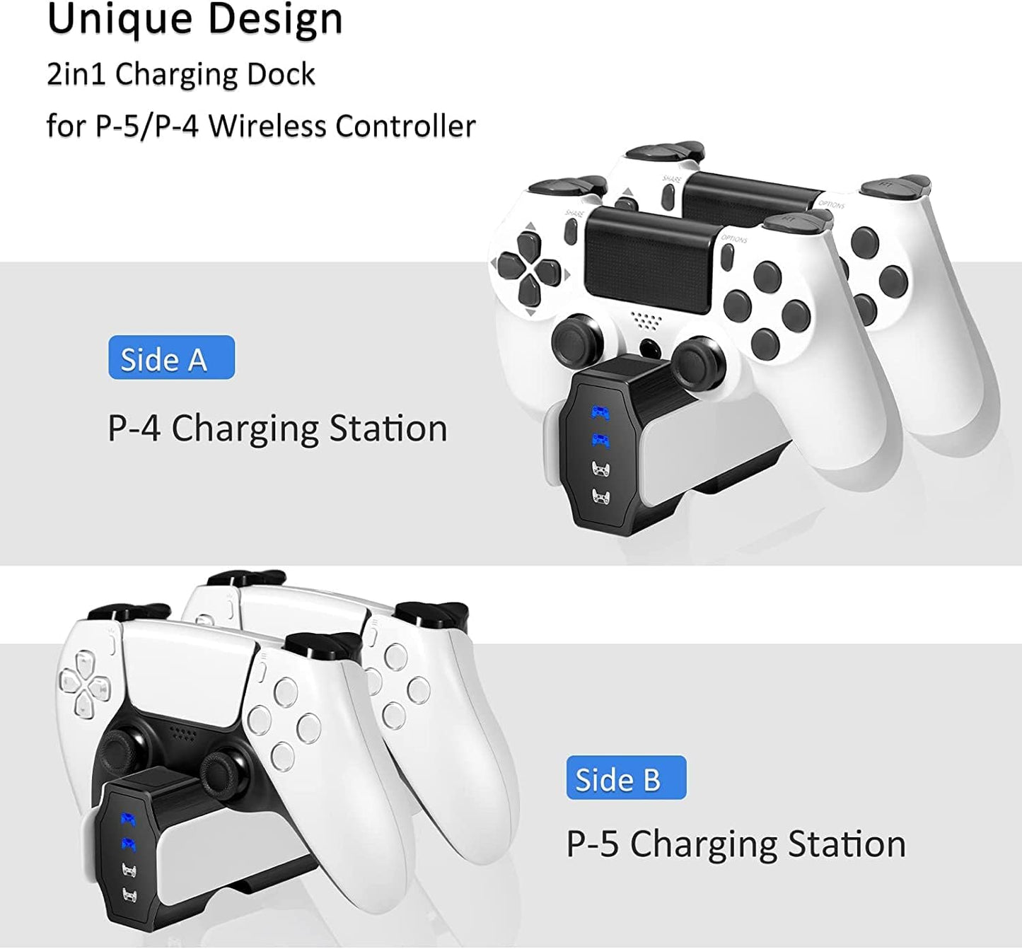 Wireless Controller Charger for PS5/PS4