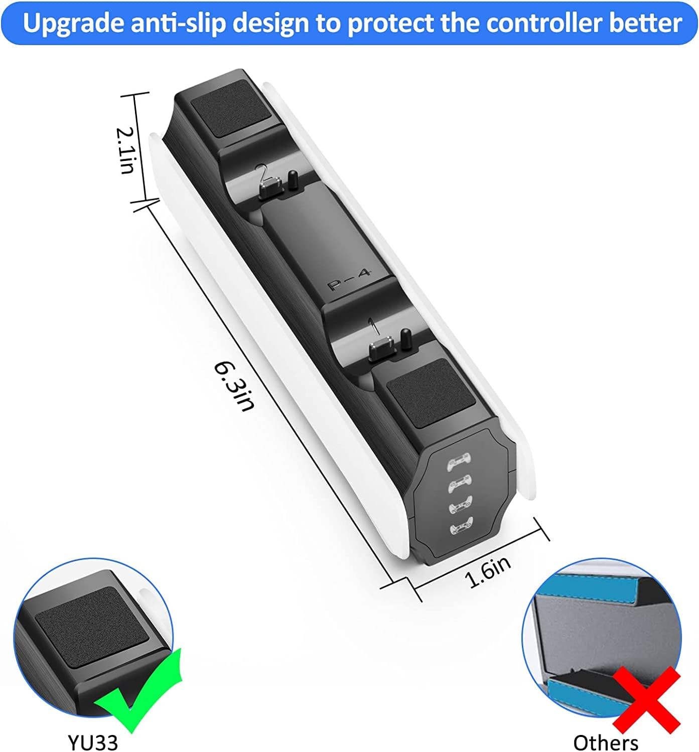 Wireless Controller Charger for PS5/PS4
