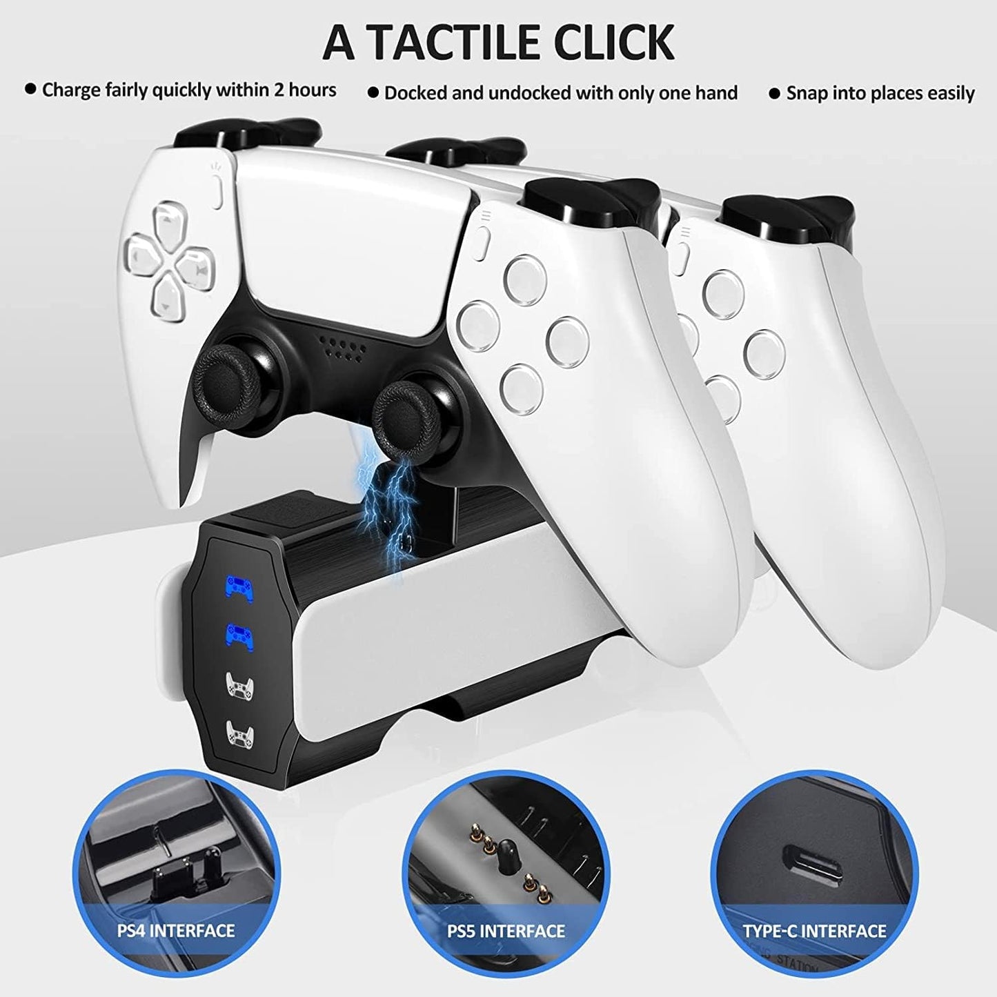 Wireless Controller Charger for PS5/PS4